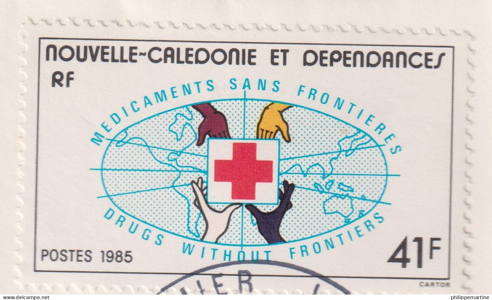 Nouvelle Calédonie 1985 - YT 501 (o) Sur Fragment - Used Stamps