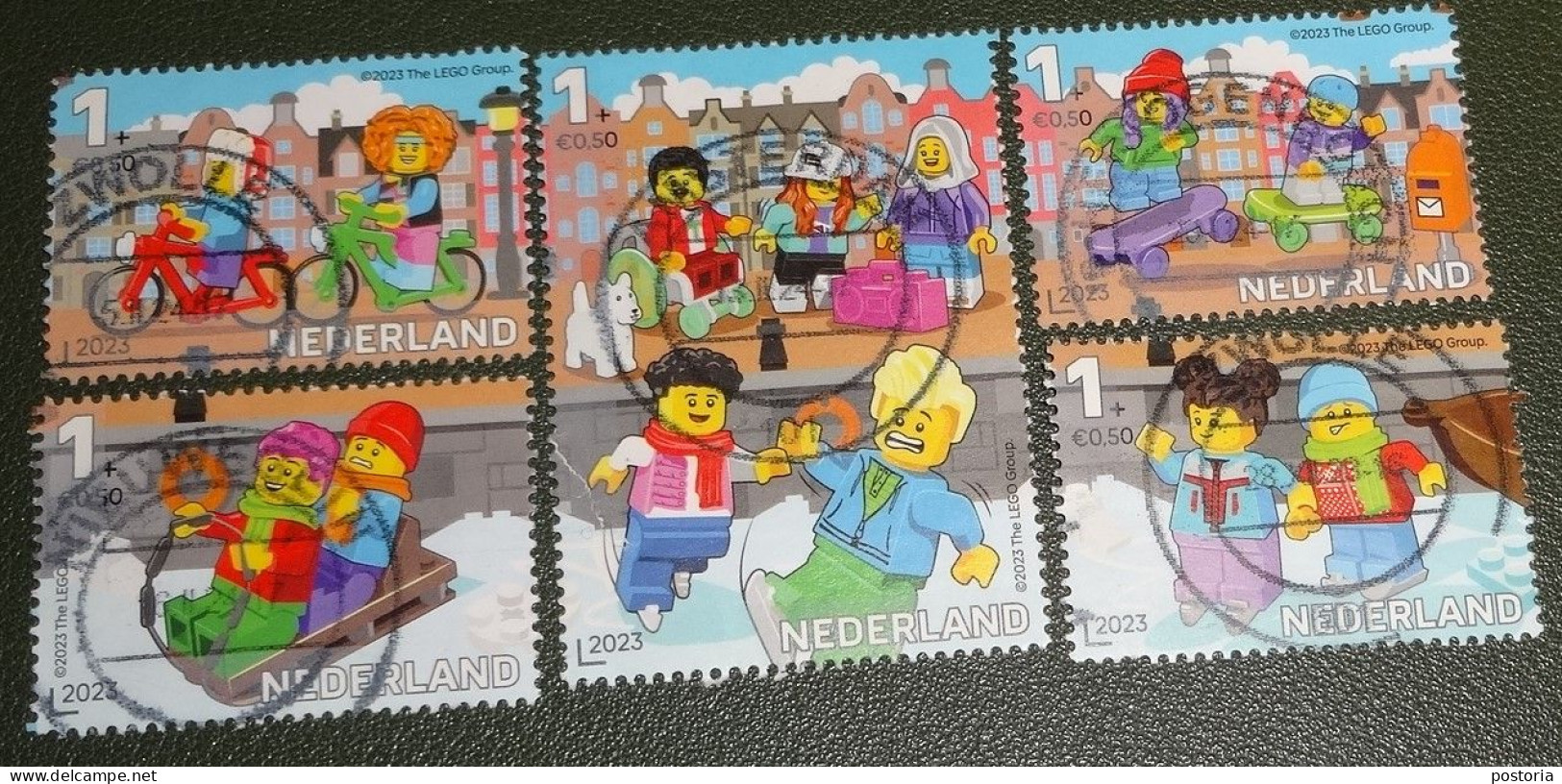 Nederland - NVPH - Xxxx - 2023 - Gebruikt - Used - Kinderzegels - Lego Minifiguren - Laat Ieder Kind Meedoen - Used Stamps