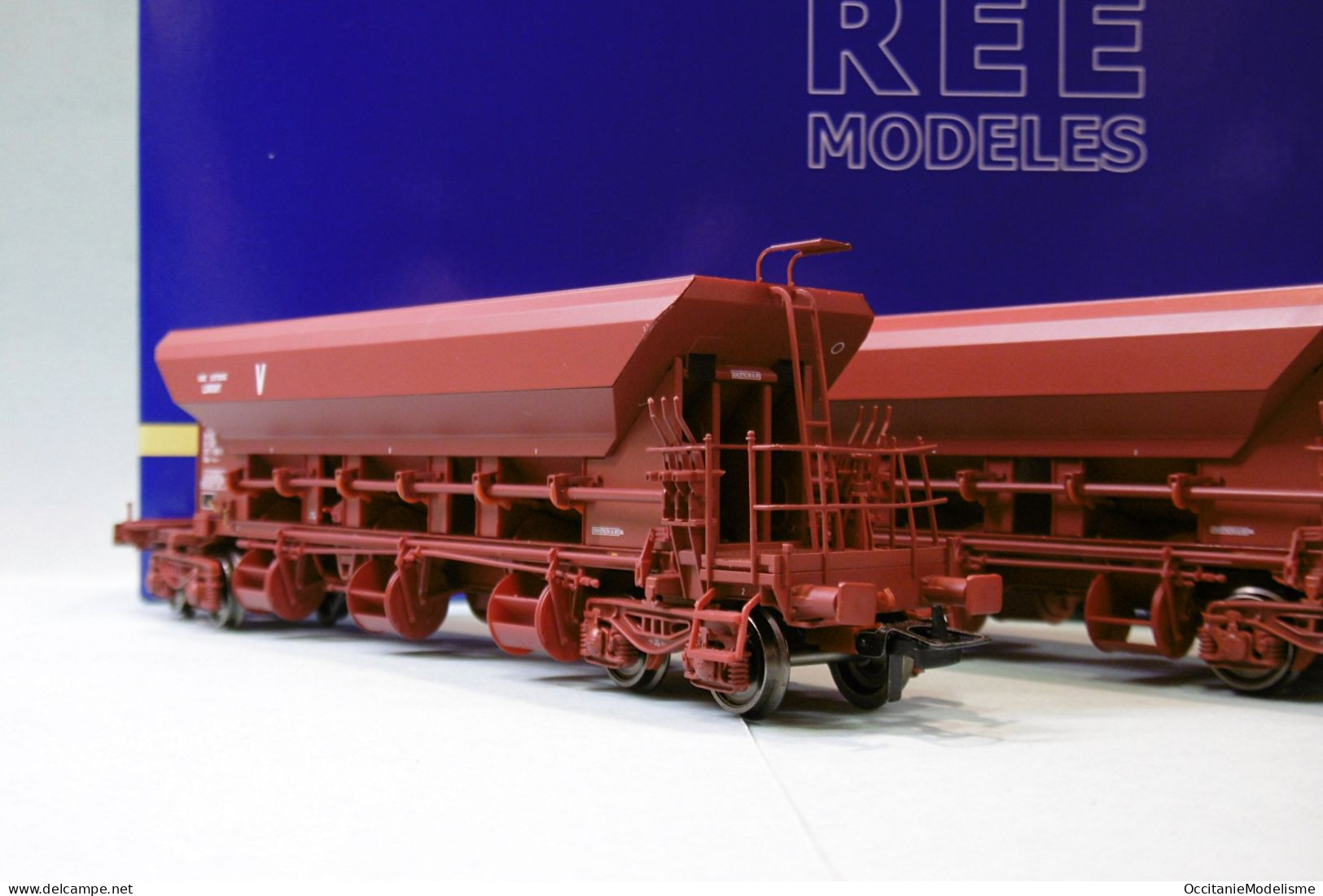 REE - Coffret 3 WAGONS TREMIES Type I Uas Ep. IV SNCF Réf. WB-751 Neuf NBO HO 1/87 - Güterwaggons