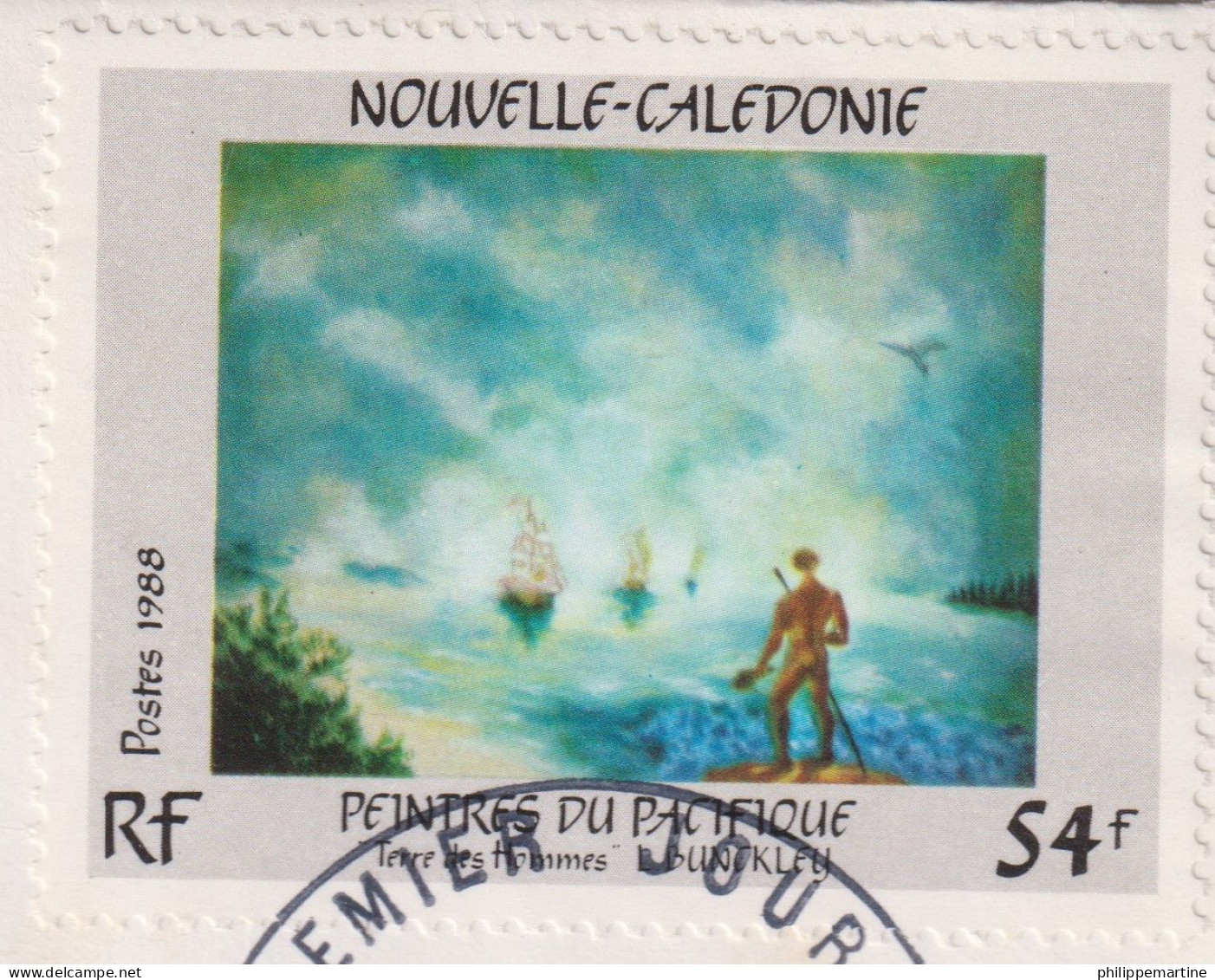 Nouvelle Calédonie 1988 - YT 566 (o) Sur Fragment - Used Stamps