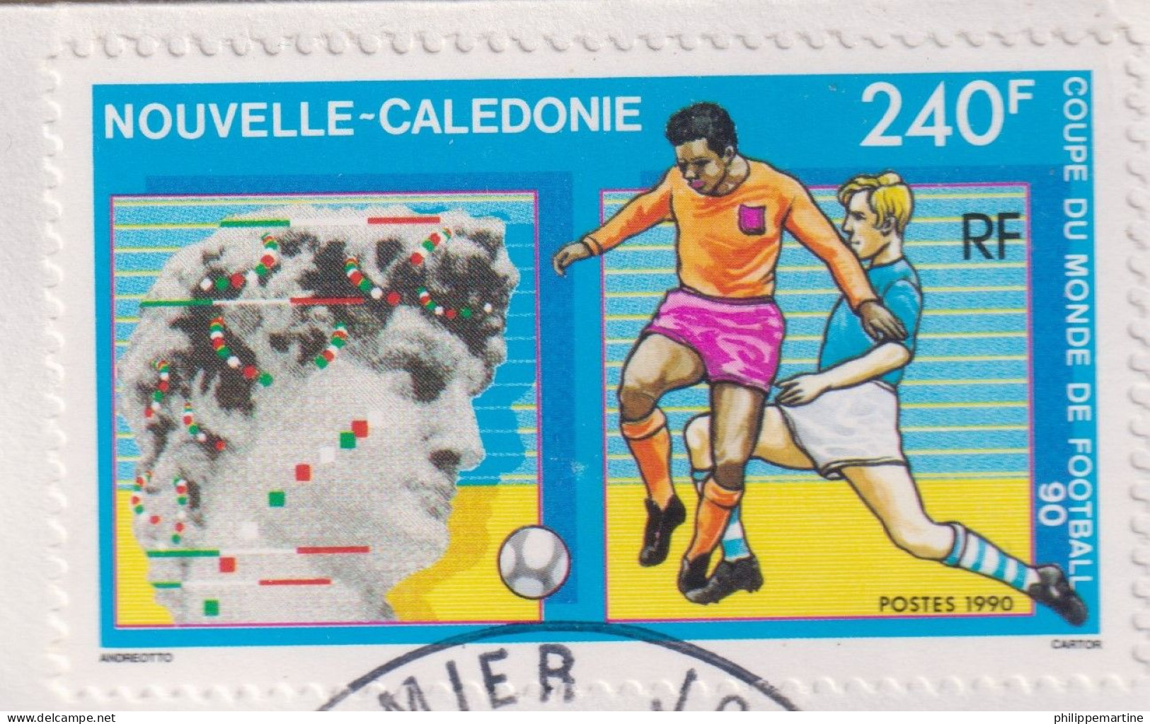 Nouvelle Calédonie 1990 - YT 596 (o) Sur Fragment - Gebruikt