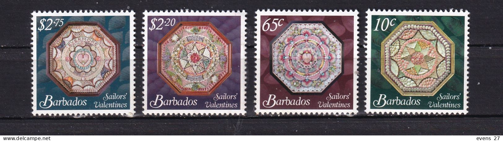 BARBADOS-2011-SAILORS VALENTINES-MNH. - Barbados (1966-...)