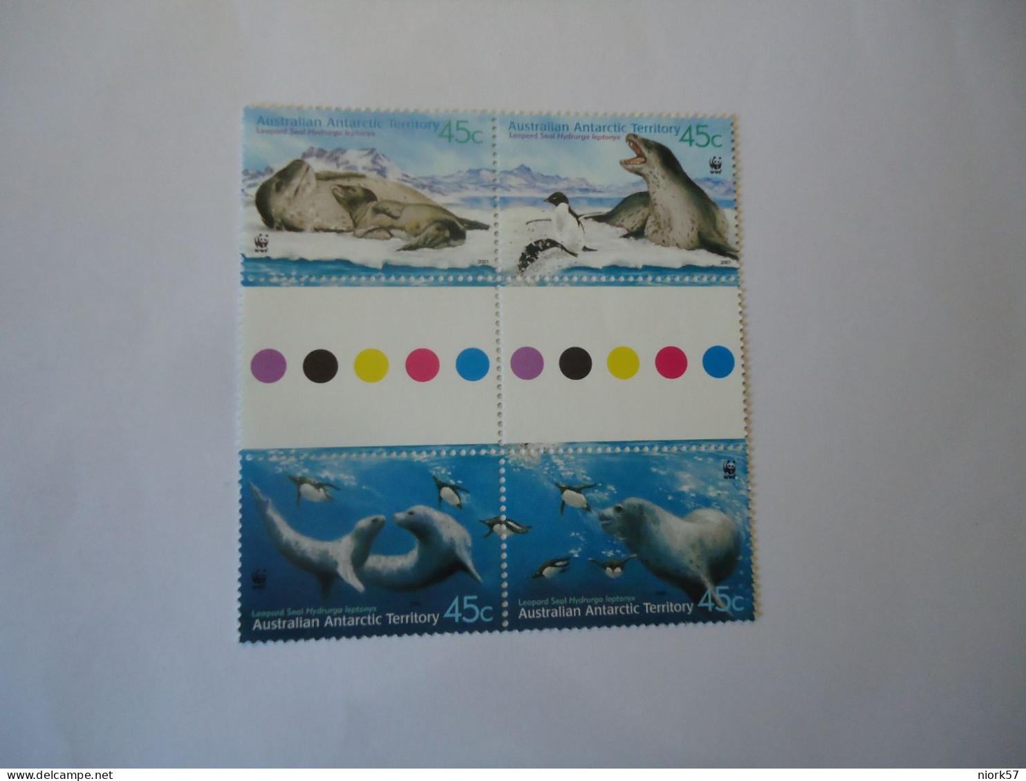 AUSTRALIAN ANTARTIC MNH 2 PAIR  STAMPS  PENGUINS SEAL WWF - Pingouins & Manchots