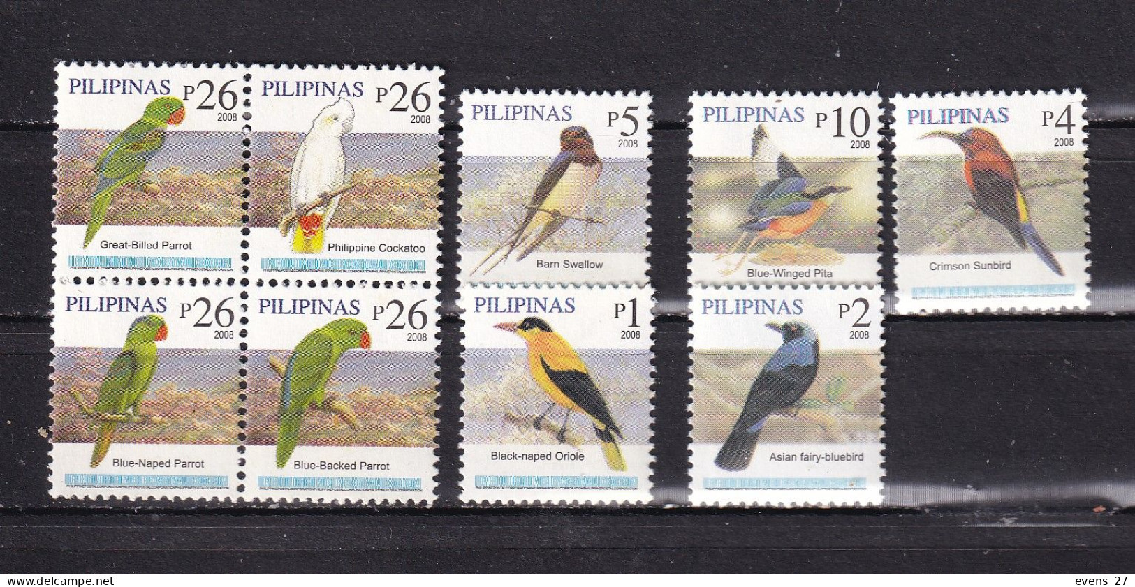 PHILPPINES-2008-BIRDS-MNH. - Piciformes (pájaros Carpinteros)