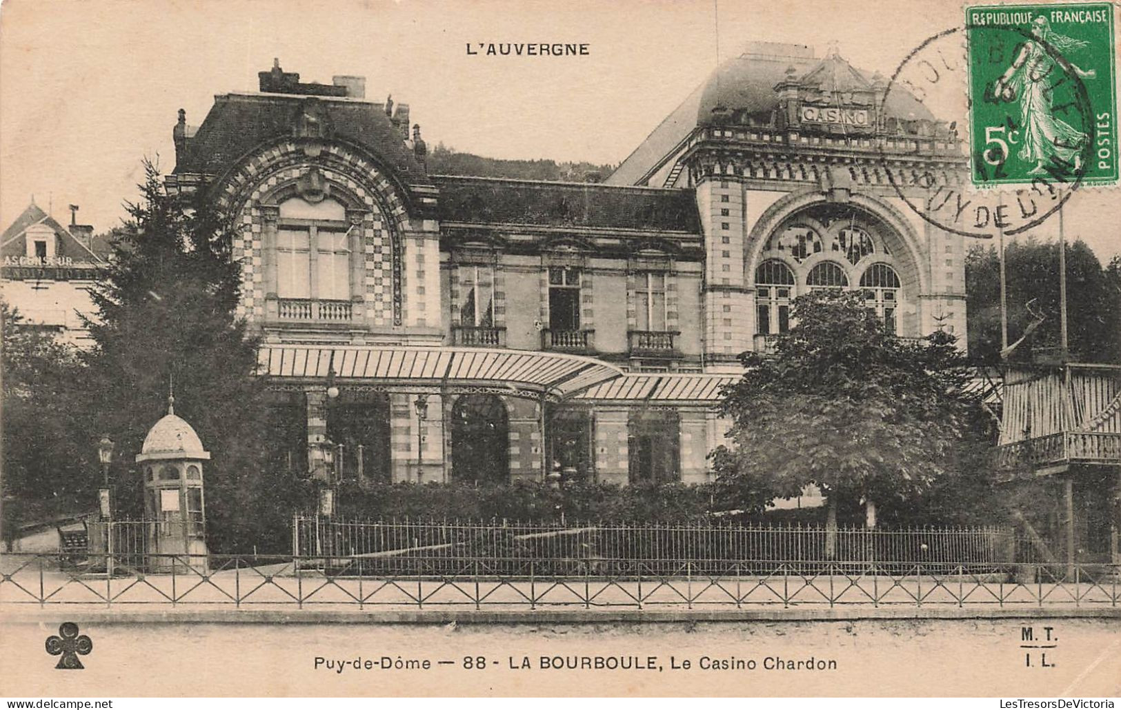 FRANCE - La Bourboule - Le Casino Chardon - Carte Postale Ancienne - La Bourboule