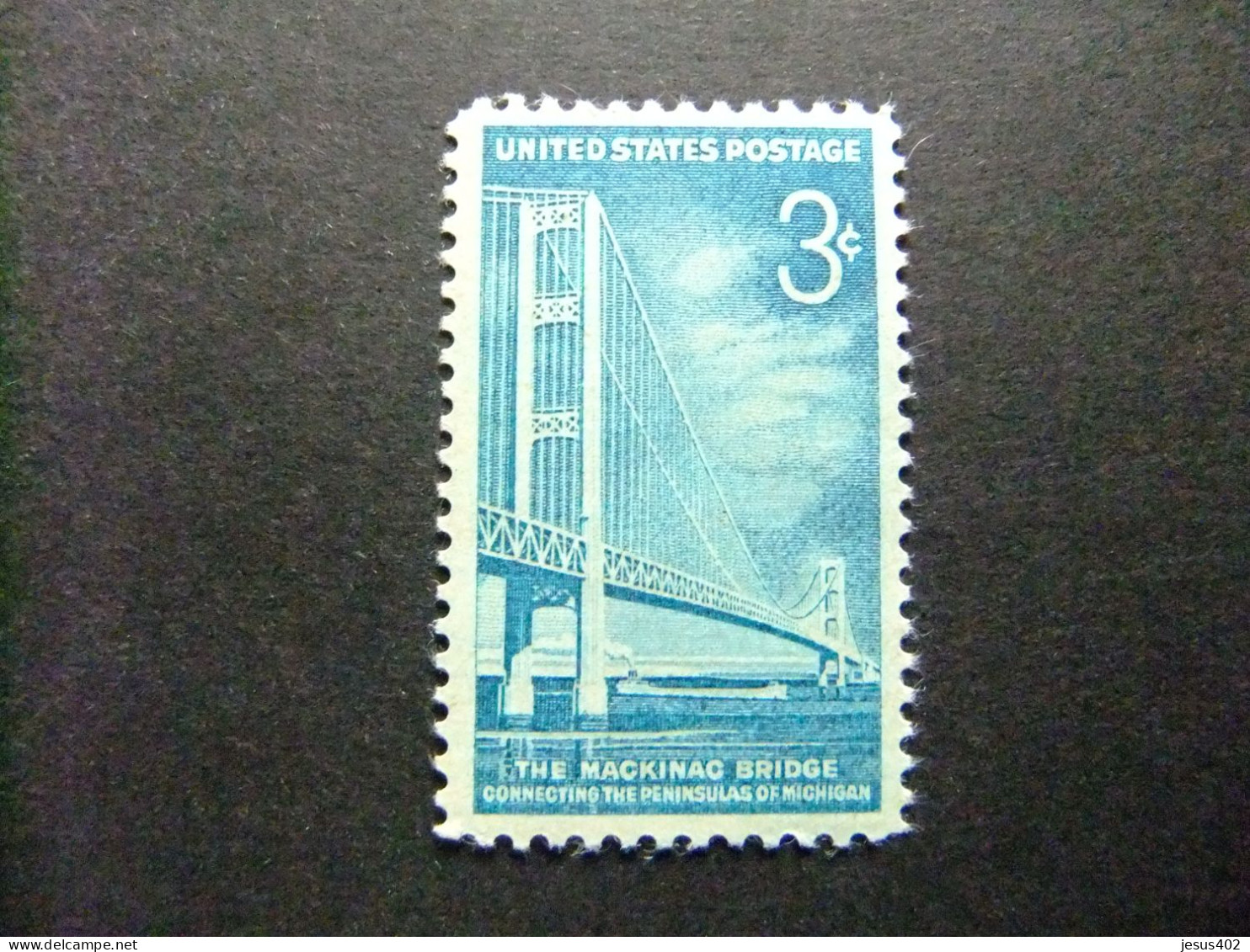 ESTADOS UNIDOS / ETATS-UNIS D'AMERIQUE 1958 / INAGURACIÓN DEL PUENTE MACKINAC YVERT 645 ** MNH - Neufs