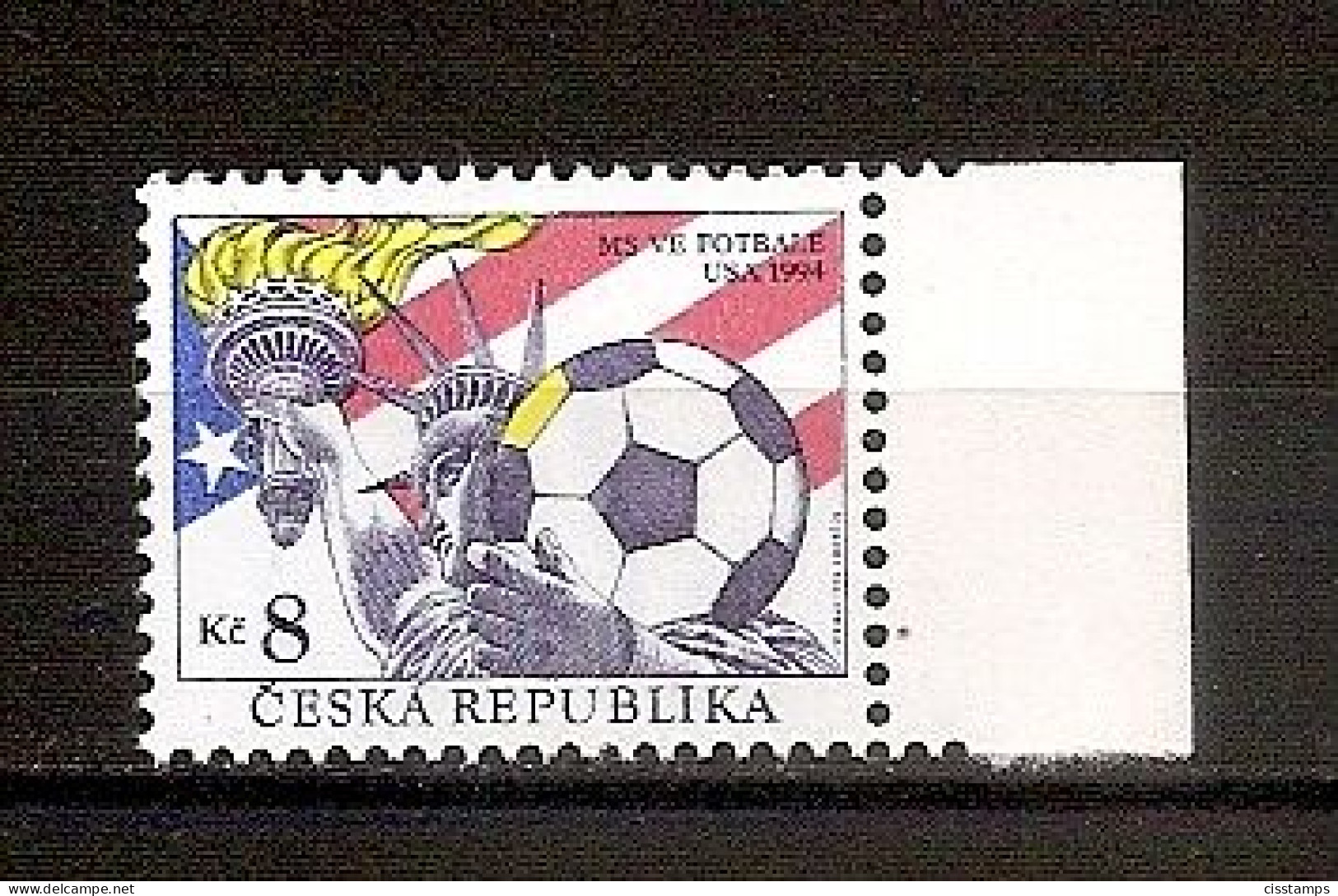 Czech Republic 1994●World Football Cup● Mi45 - 1994 – Estados Unidos