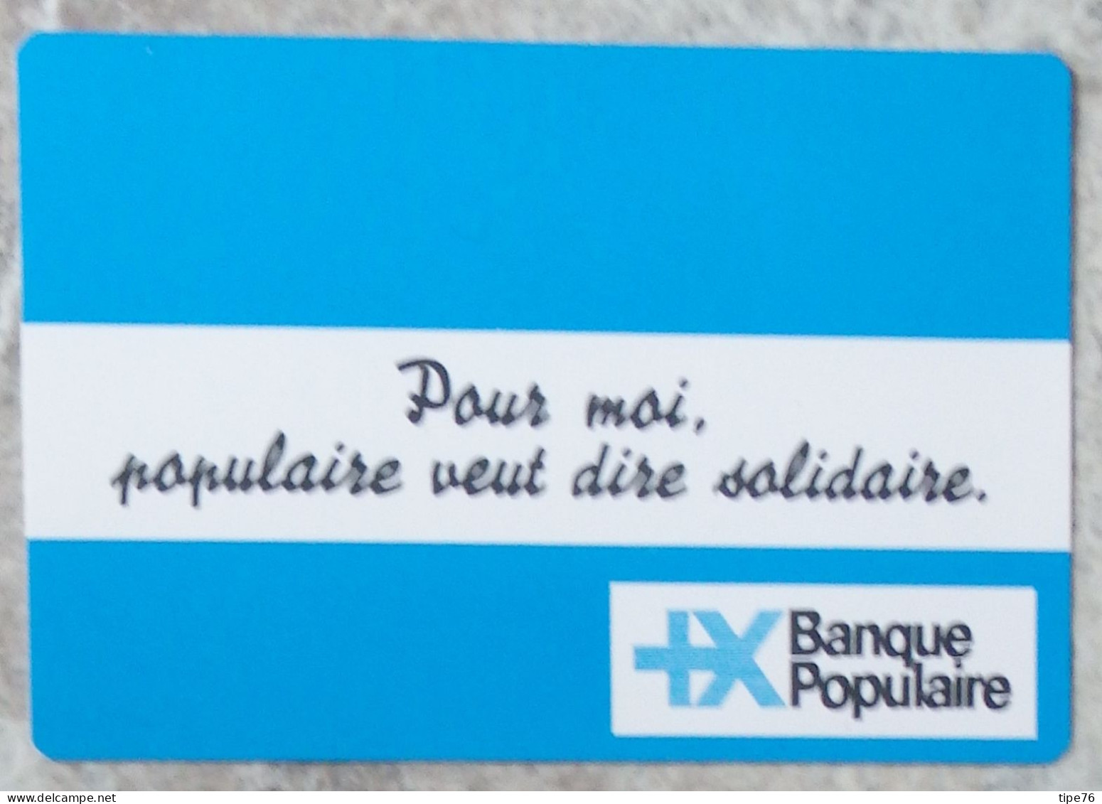 Petit Calendrier Poche 1981 Banque Populaire - Format Carte Bleue - Petit Format : 1981-90