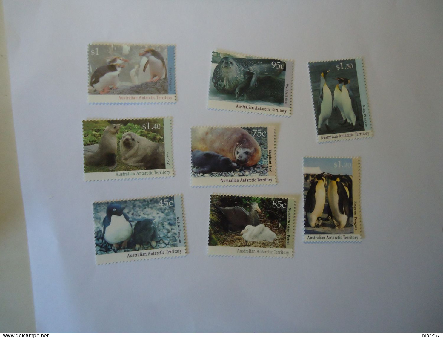 AUSTRALIAN ANTARTIC MNH 8  STAMPS  PENGUINS   ANIMALS - Pingouins & Manchots