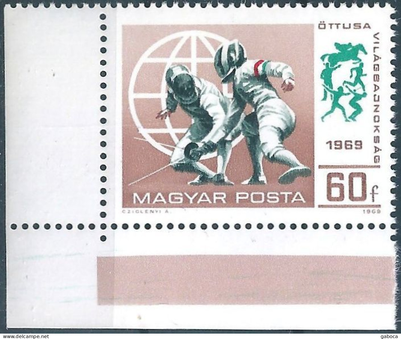 C5735 Hungary Sport Pentathlon Fencing Event MNH RARE - Fencing