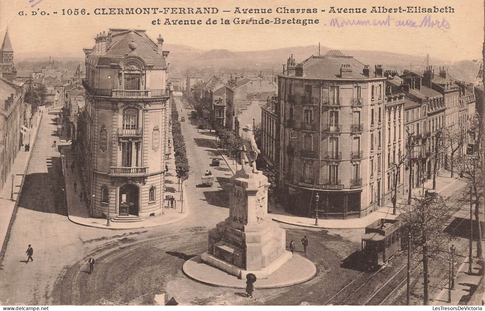 FRANCE - Clermont Ferrand - Avenue Charras - Avenue Albert Elisabeth Et Avenue De La Grande - Carte Postale Ancienne - Clermont Ferrand