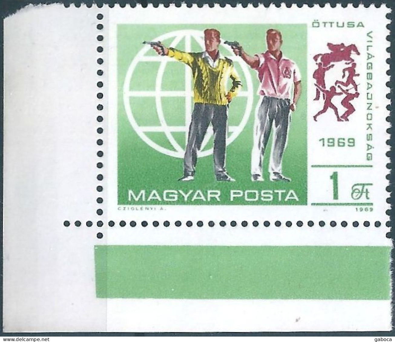 C5736 Hungary Sport Pentathlon Shooting Militaria Event MNH RARE - Schieten (Wapens)