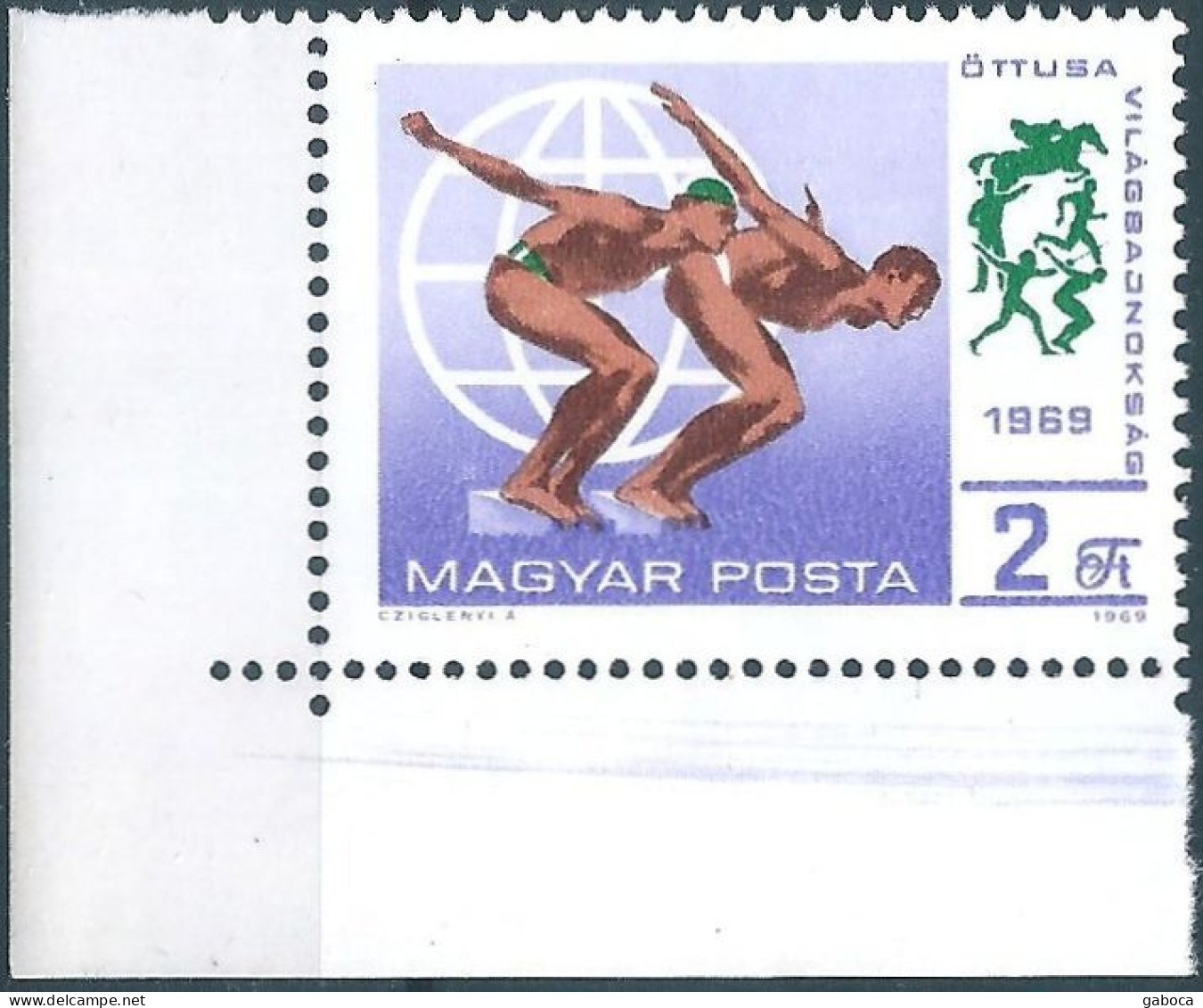 C5737 Hungary Sport Pentathlon Swimming Event MNH RARE - Natación