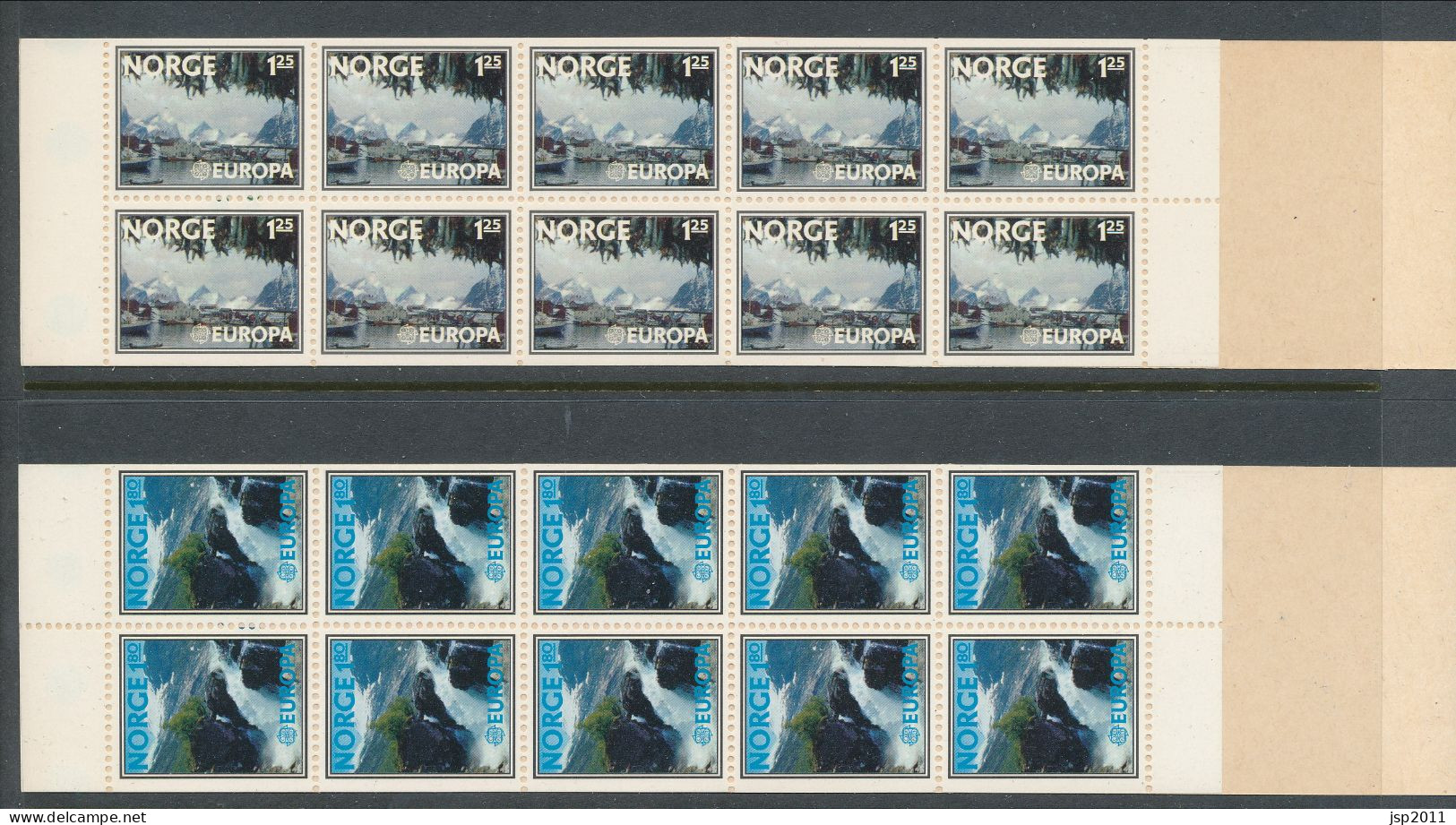 Norway, 1977. Set Of 2 Booklets, Facit # H45 And H46 - Europe XI, Landskapes MNH (**). See Description - Carnets