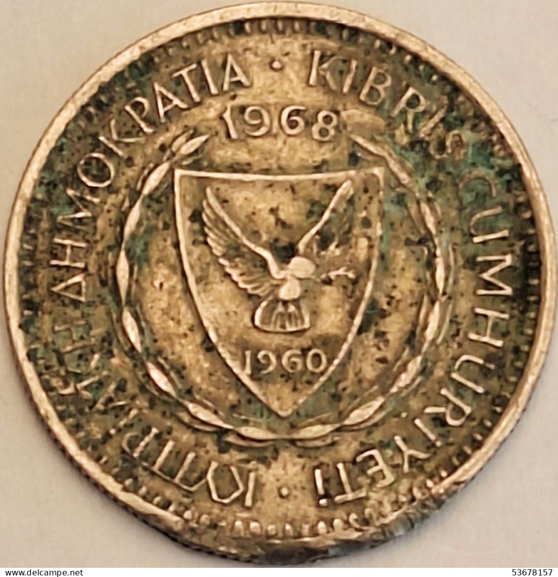 Cyprus - 25 Mils 1968, KM# 40 (#3597) - Chipre