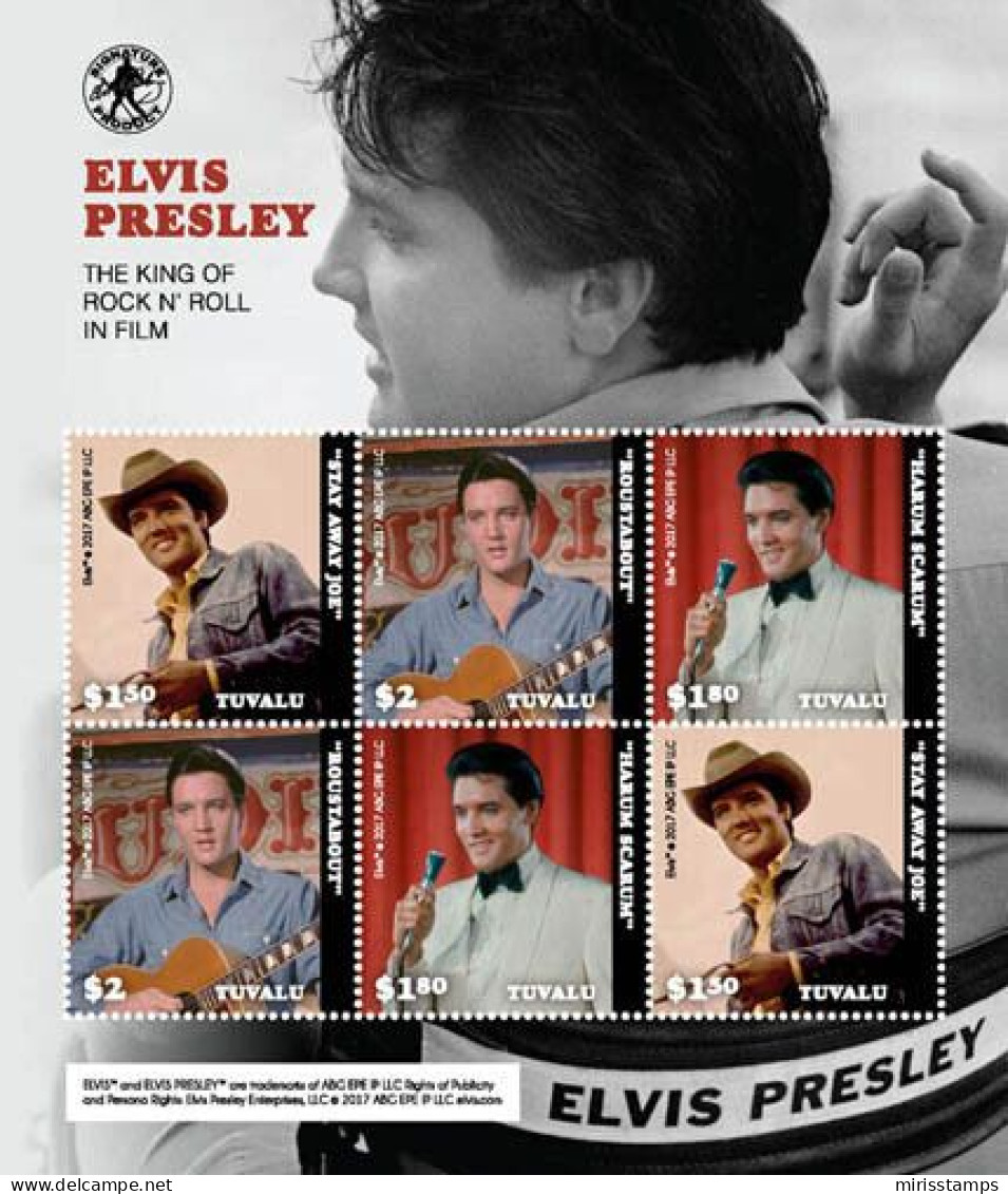 2017-12- TUVALU - ELVIS PRESLEY 6V MNH** - Elvis Presley