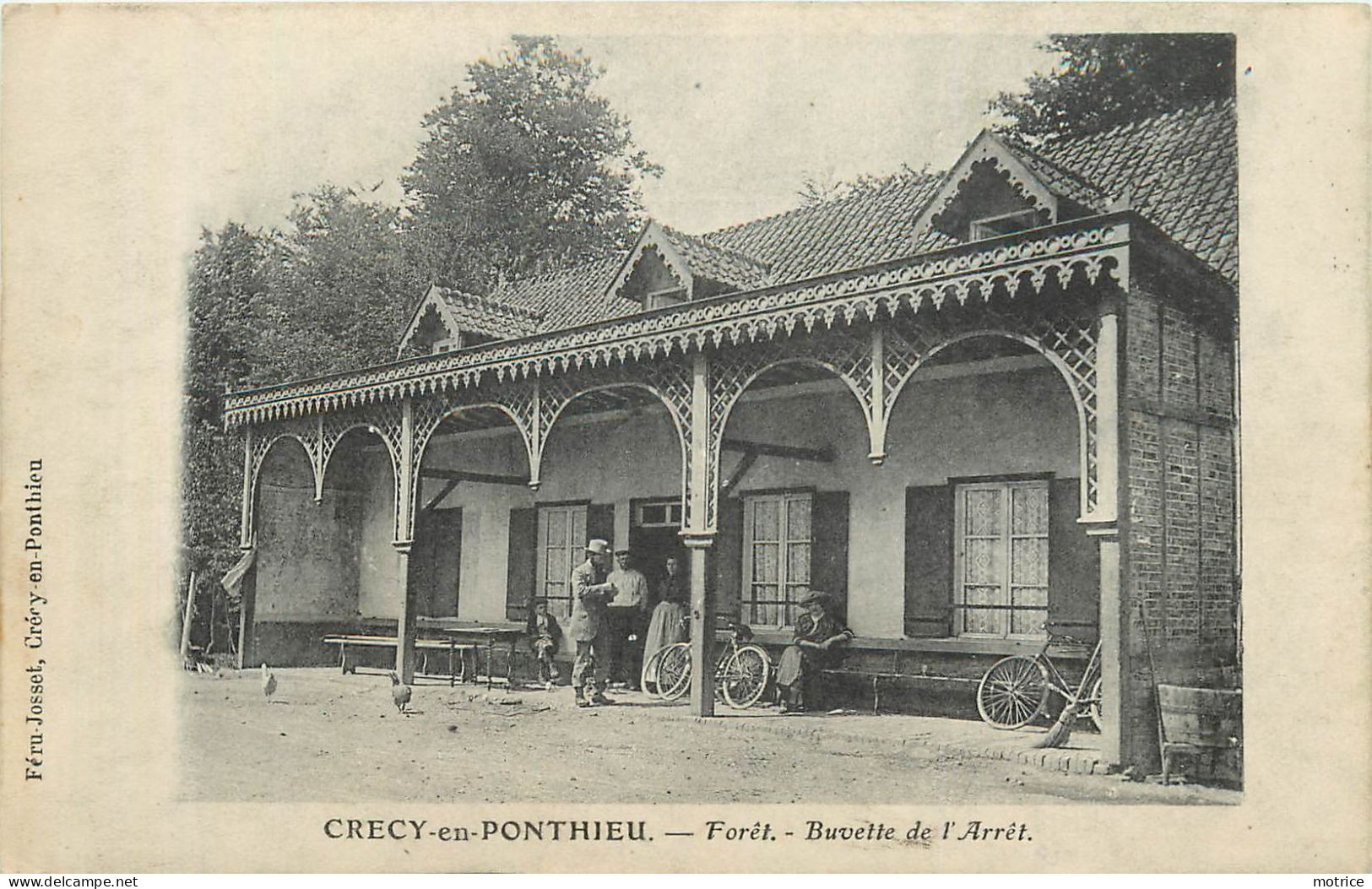 CRECY EN PONTHIEU - Forêt, Buvette De L'arrêt. - Crecy En Ponthieu