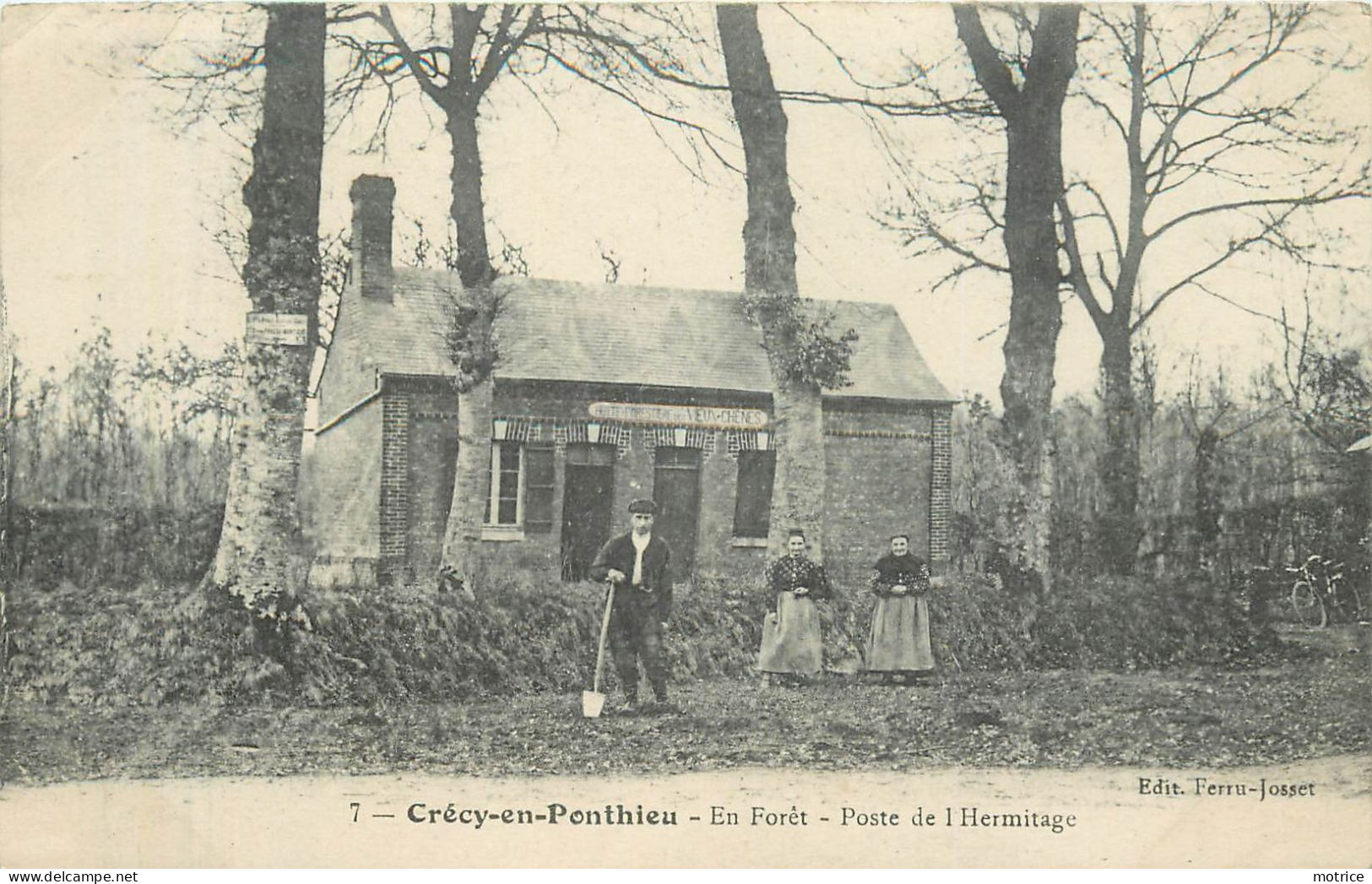 CRECY EN PONTHIEU - En Forêt, Poste De L'Hermitage. - Crecy En Ponthieu