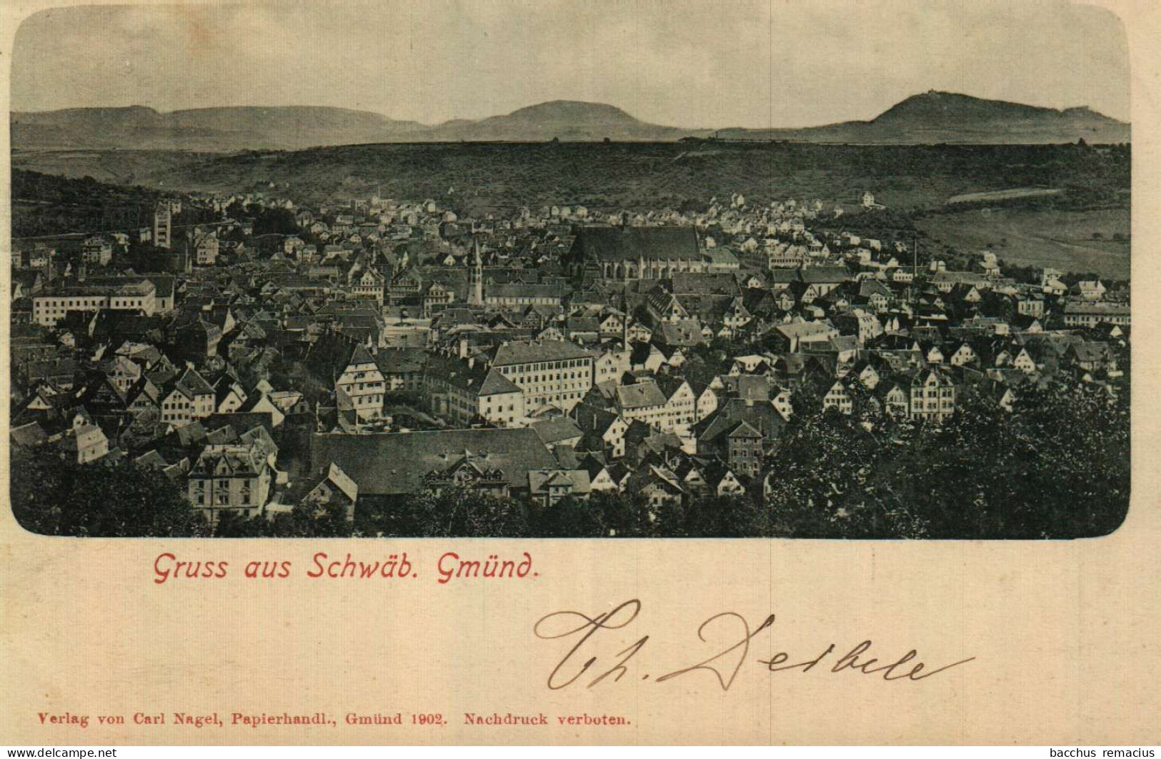 Gruss Aus SCHWÄBISCH GMÜND  1902 - Schwäbisch Gmünd