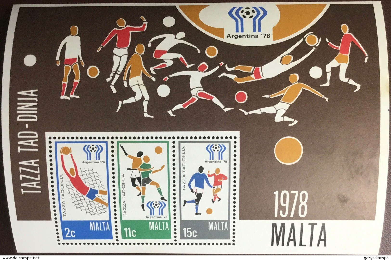 Malta 1978 World Cup Minisheet MNH - Malte