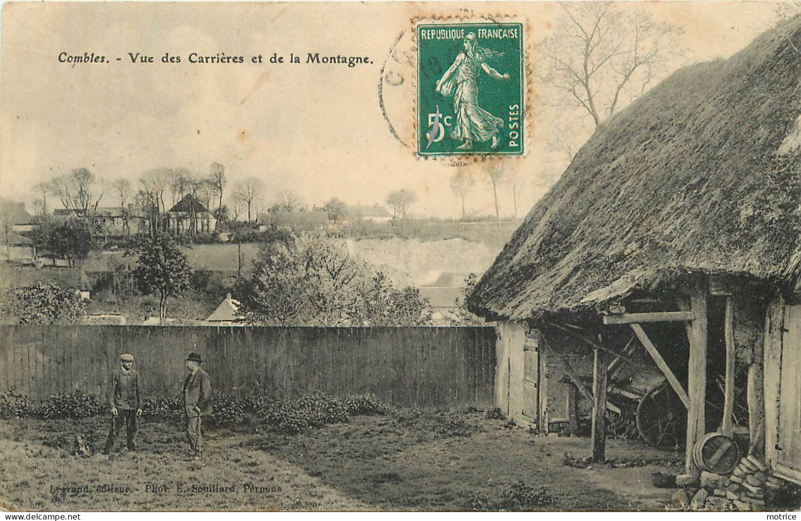 COMBLES - Vue Des Carrières Et De La Montagne. - Combles