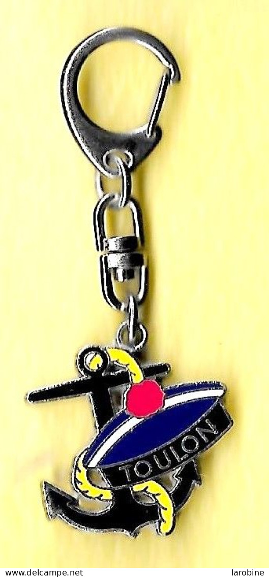 @@ Porte Clés Clefs Ancre Marine Nationale Pompon Bâchi TOULON (8.20x3.10) EGF@@ma19 - Boats