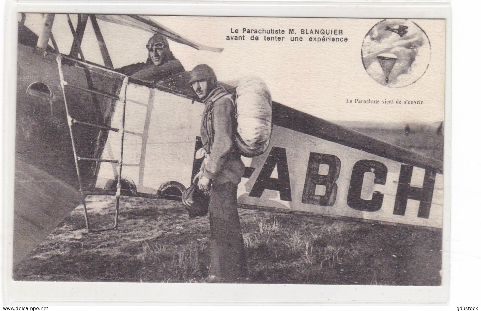 Le Parachutiste M. Blanquier Avant De Tenter Une Expérience - Parachutisme