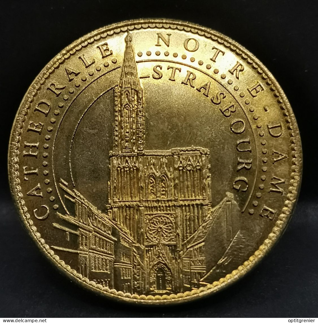 JETON TOURISTIQUE CATREDRALE NOTRE DAME DE STRASBOURG 2007 / ARTHUS BERTRAND TOKEN 34 Mm - 2007