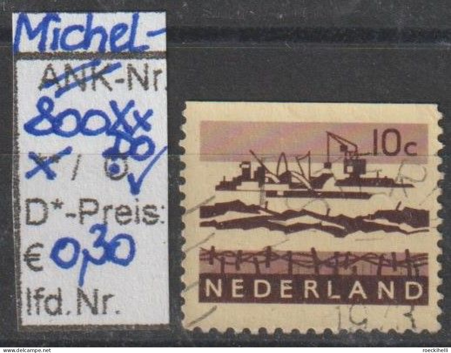 1966 - NIEDERLANDE - FM/DM "Landschaften" 10 C Dkl'karmin  - O  Gestempelt - S. Scan (800XxDo O Nl) - Gebraucht
