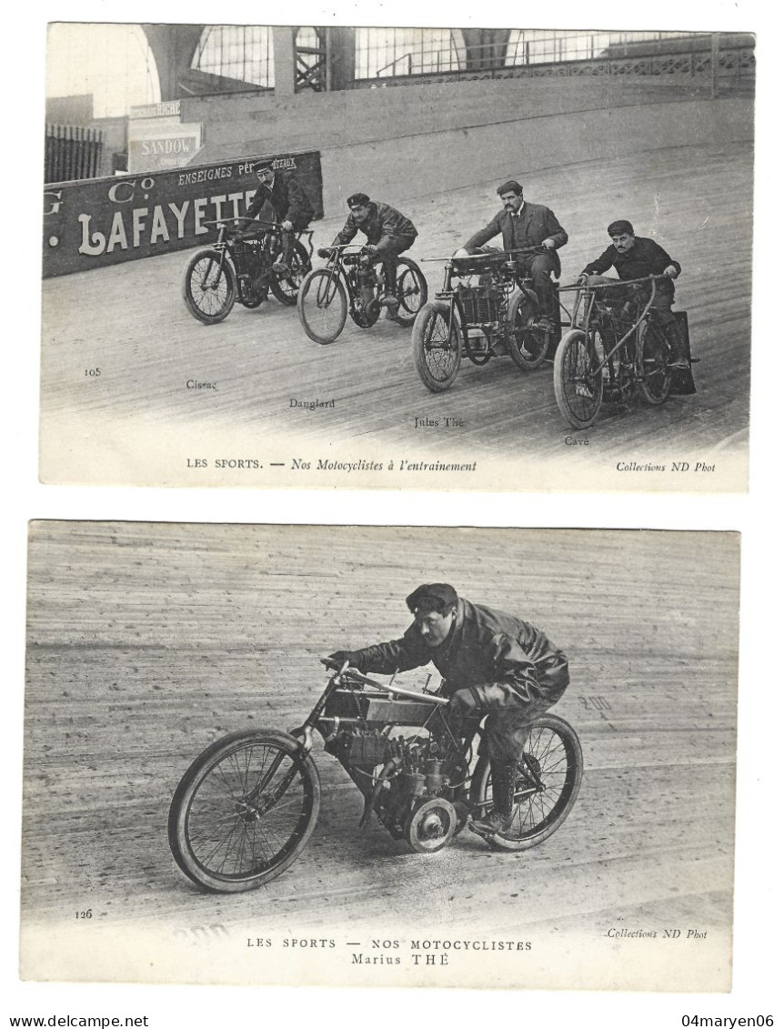 ***  3  X  MOTOCYCLISTES  ***  --   Zie / Voir Scan's - Motociclismo