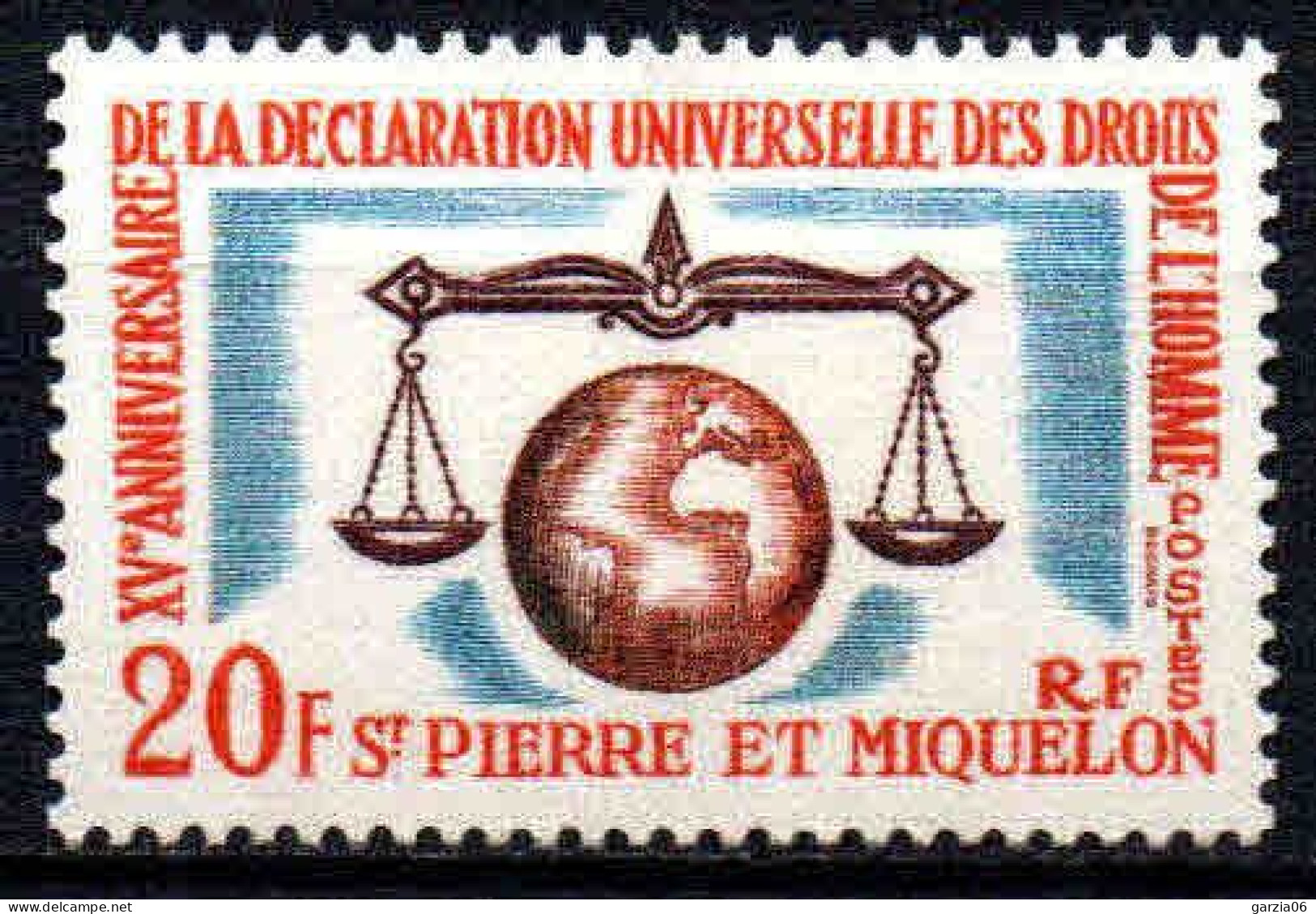 St Pierre Et Miquelon  - 1963  - Droits De L' Homme - N° 370 - Neufs ** MNH - Ungebraucht