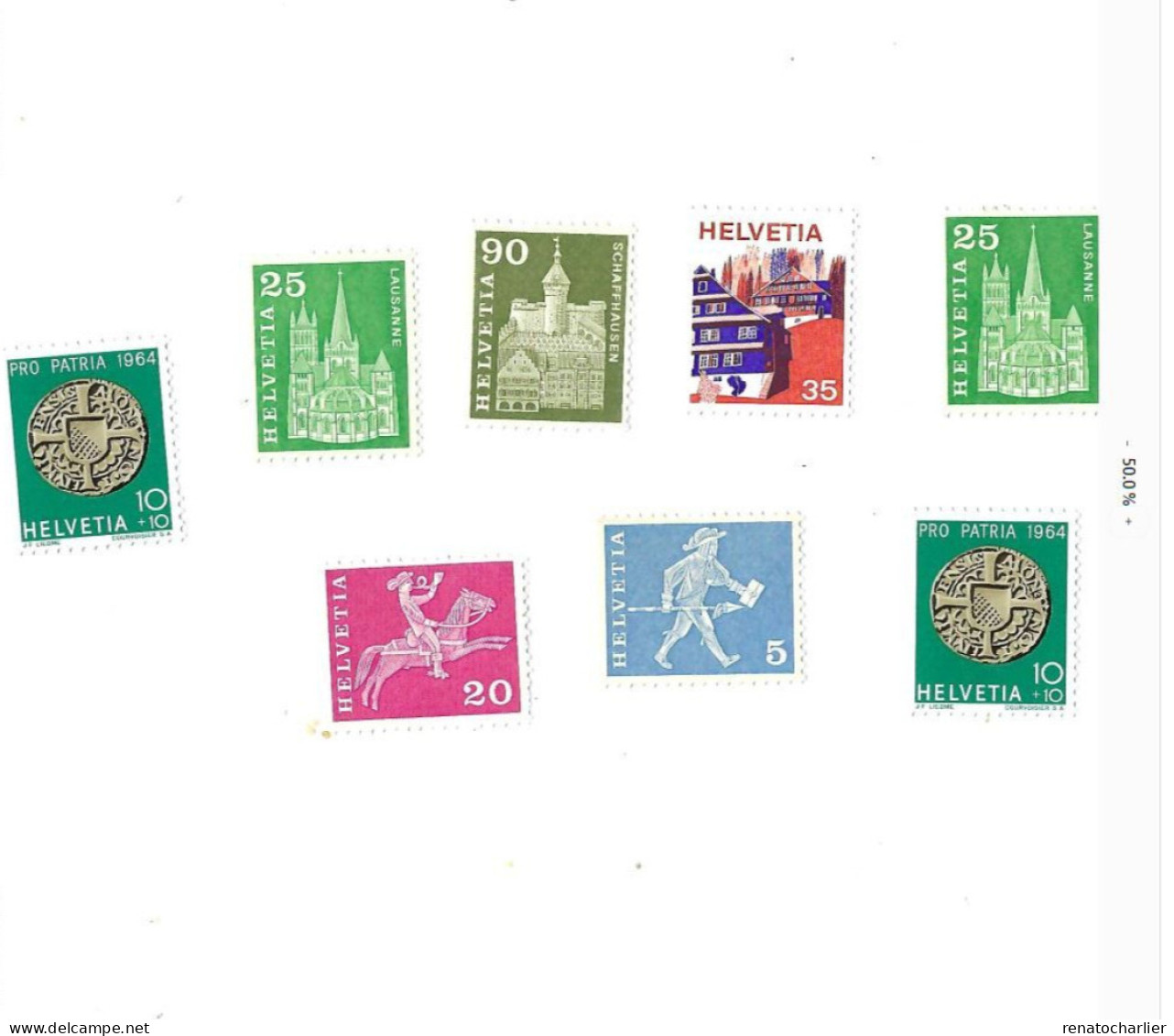 Schaffhausen,Lausanne,Pro Patria 1964.MNH,Neuf Sans Charnière. - Unused Stamps