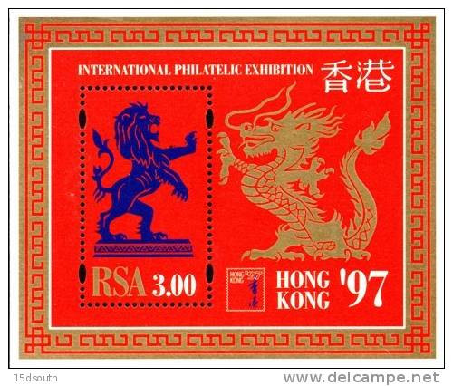 South Africa - 1997 Hong Kong '97 MS (**) # SG 950 , Mi Block 53 - Expositions Philatéliques