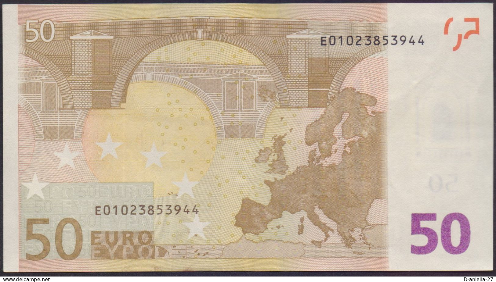 Slowakei, 50 €uro Draghi, E / R052-F5, Leicht Gebraucht - 50 Euro