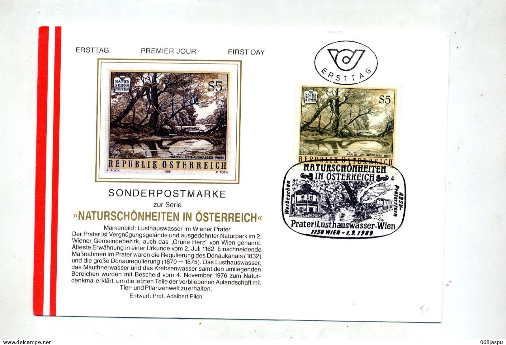 Lettre Fdc ?  Wien  Site Nature - Covers & Documents