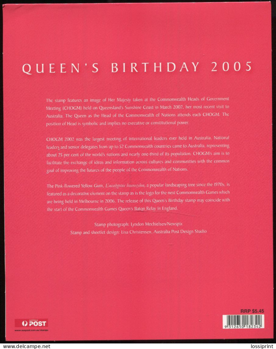 Australia:Unused Stamps Queen's Birthday 2005, Queen Elizabeth II, 2005, MNH - Presentation Packs