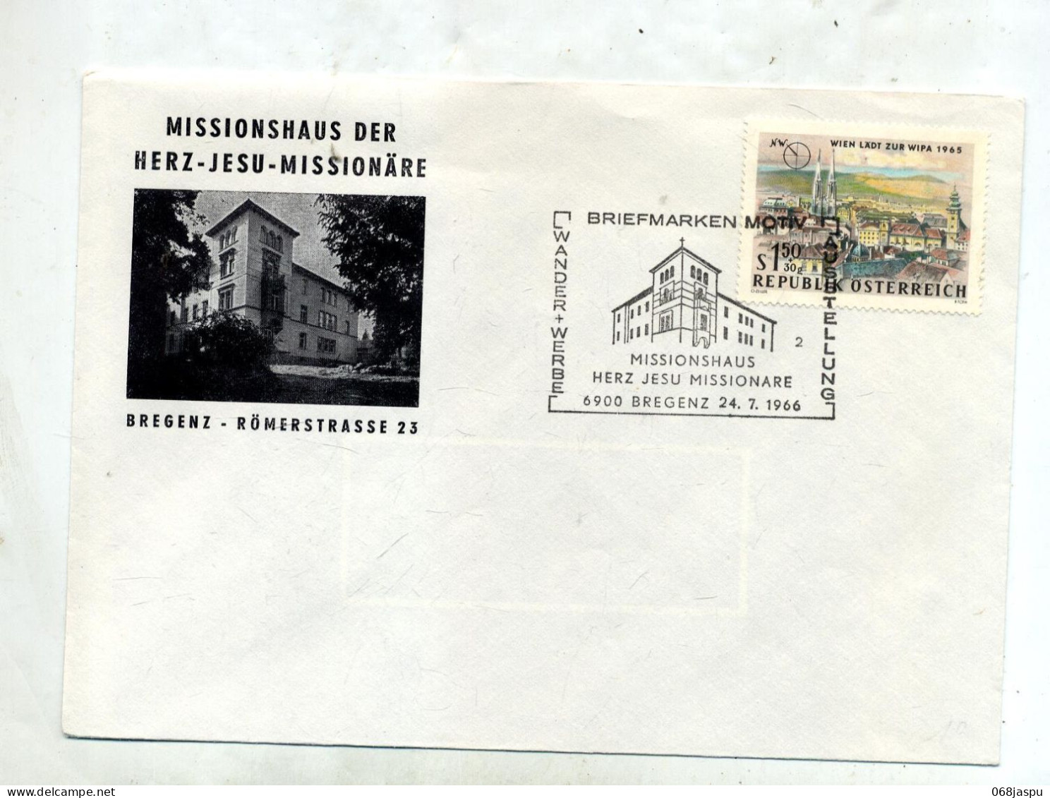 Lettre  Cachet Bregenz Maison Mission - Lettres & Documents