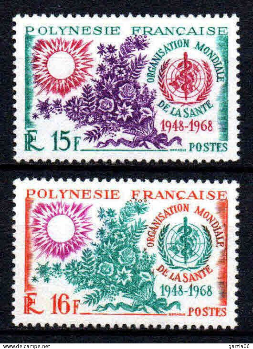 Polynésie - 1968  - OMS  - N° 60/61  - Neufs ** - - MNH - Neufs