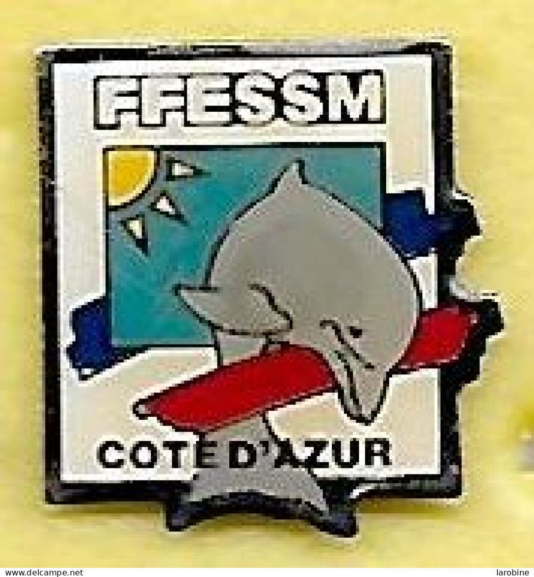 @@ Dauphin Fédération FFESSM Sports Activités. Plongée Sous-marine Cote D' Azur PACA (1.9x2.0) @@anim19 - Immersione