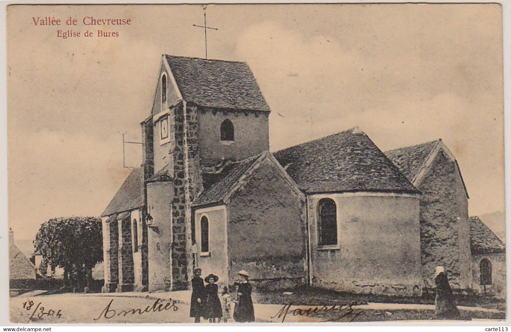 91 - B13705CPA - BURES - CHEVREUSE - église - Carte Pionniere - Très Bon état - ESSONNE - Bures Sur Yvette