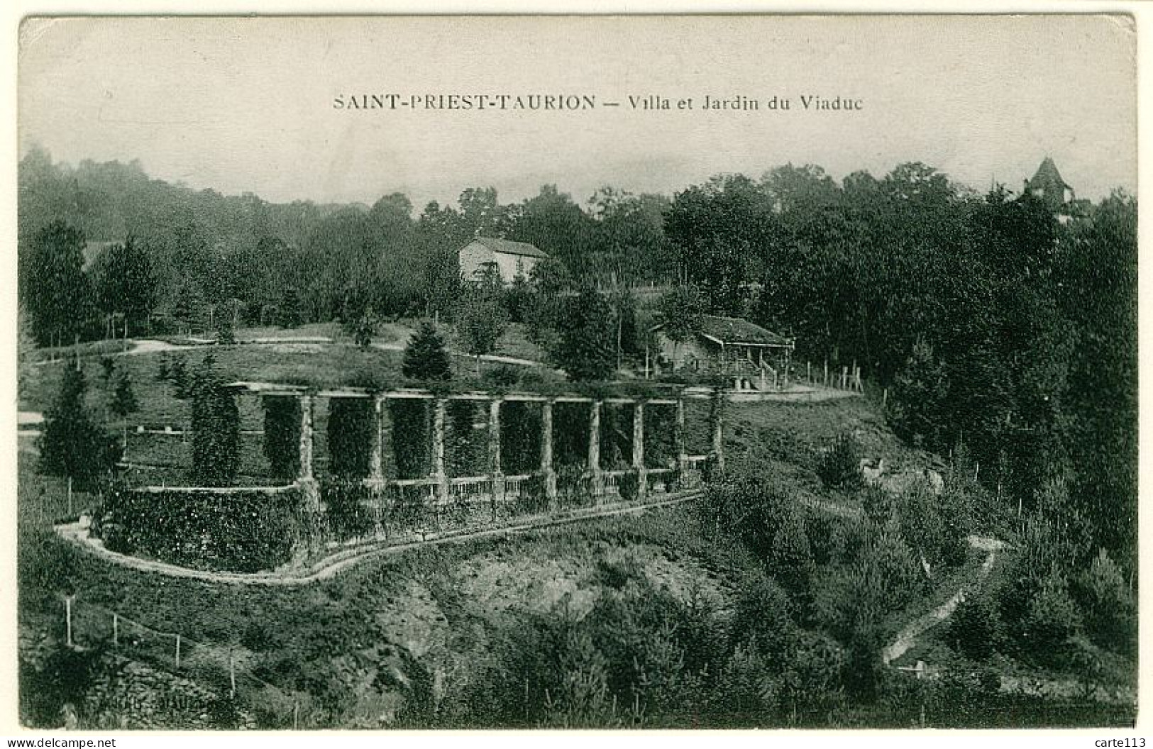 87 - B13869CPA - SAINT PRIEST TAURION - Villa Et Jardin Du Viaduc - Parfait état - HAUTE-VIENNE - Saint Priest Taurion