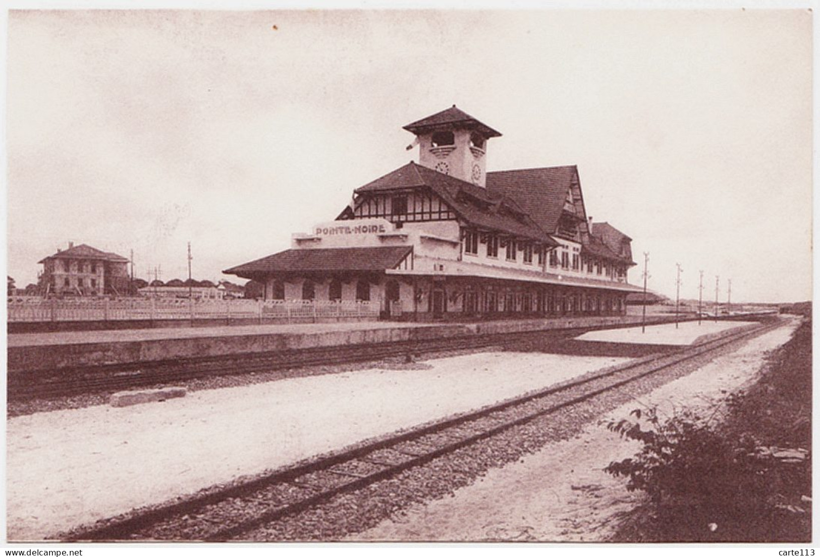 0 - B20621CPA - POINTE NOIRE - CONGO - Vue Principale De La Gare  - Vue Interieure - Très Bon état - AFRIQUE - Pointe-Noire