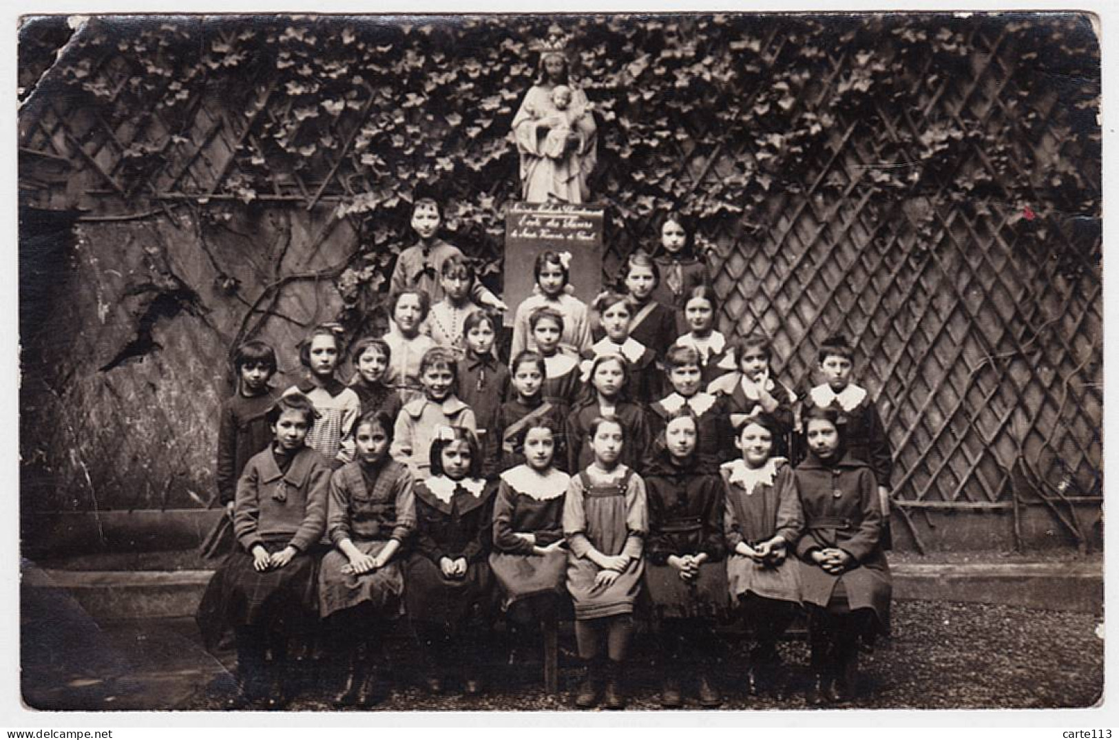 0 - F20591CPA - SCOLAIRE - Ecole  Des Sœurs De Saint Vincent De Paul, Carte Photo - Bon état - THEMES - Scuole