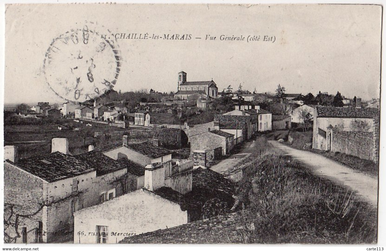 85 - B15809CPA - CHAILLE LES MARAIS - Vue Generale Cote Est - Bon état - VENDEE - Chaille Les Marais