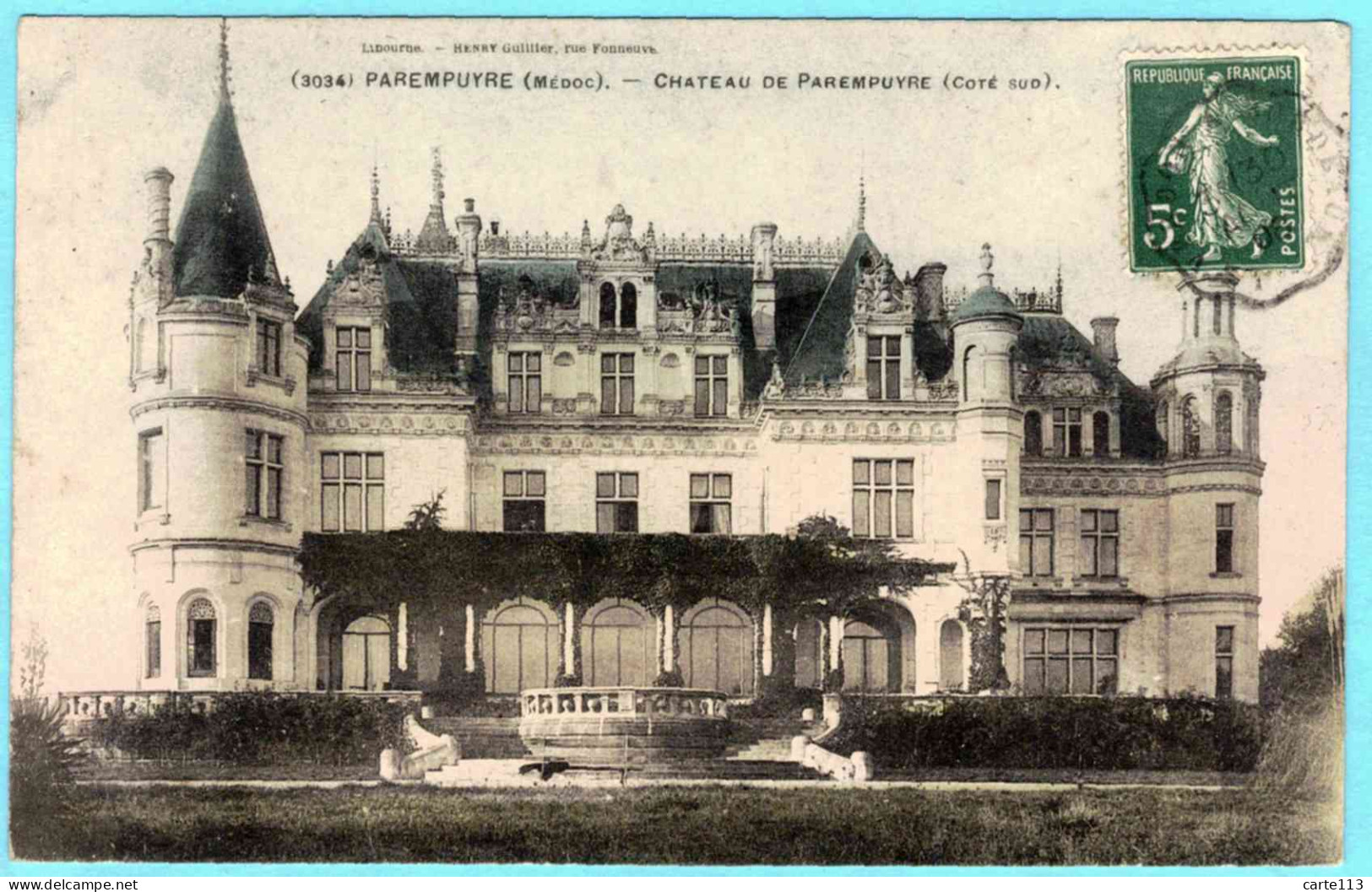 33 - B27434CPA - PAREMPUYRE - Chateau - Coté Sud - Très Bon état - GIRONDE - Merignac