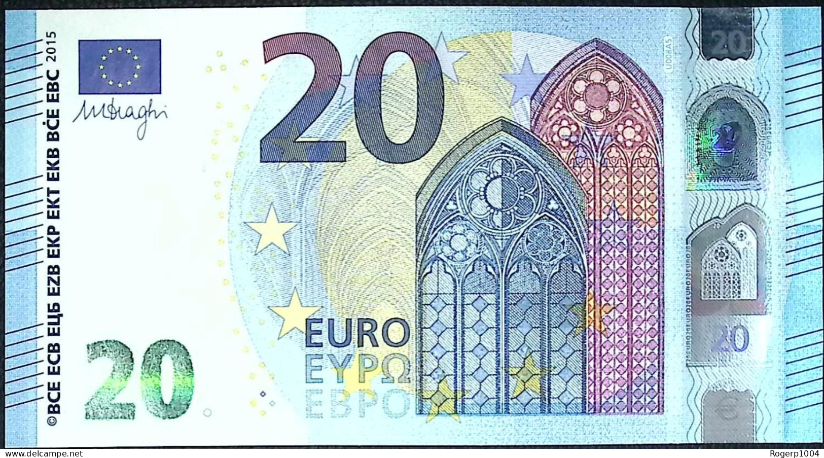 FRANCE * 20 Euros * 2015 * Etat/Grade NEUF/UNC * Tirage (U) U008 A5 - 20 Euro