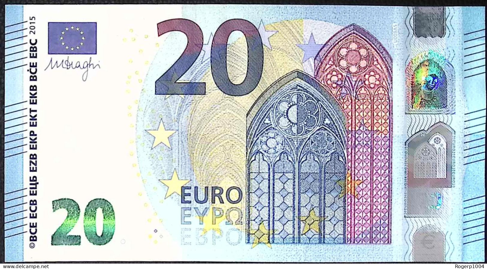 FRANCE * 20 Euros * 2015 * Etat/Grade NEUF/UNC * Tirage (U) U008 A5 - 20 Euro