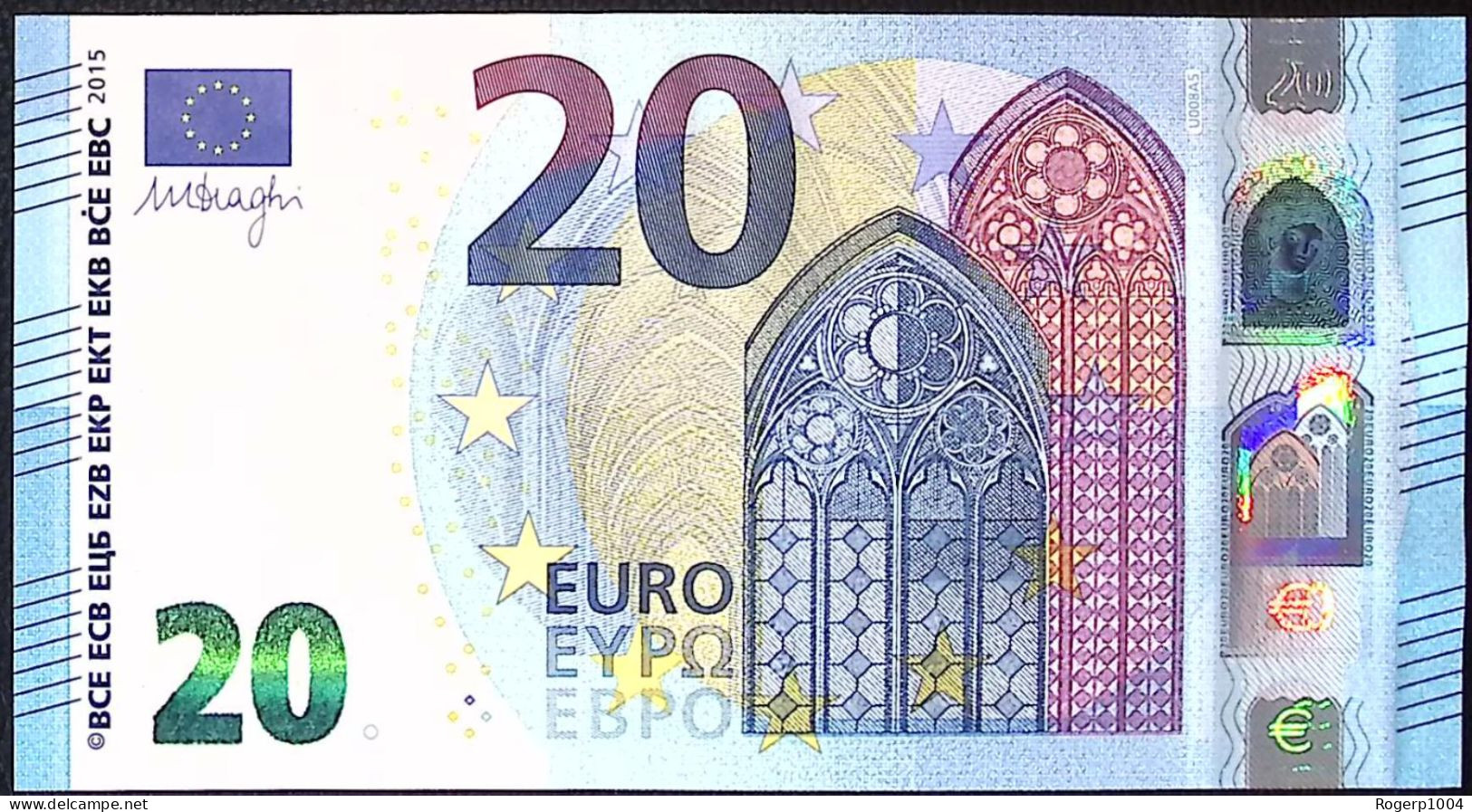 FRANCE * 20 Euros * 2015 * Etat/Grade NEUF/UNC * Tirage (U) U008 A5 - 20 Euro