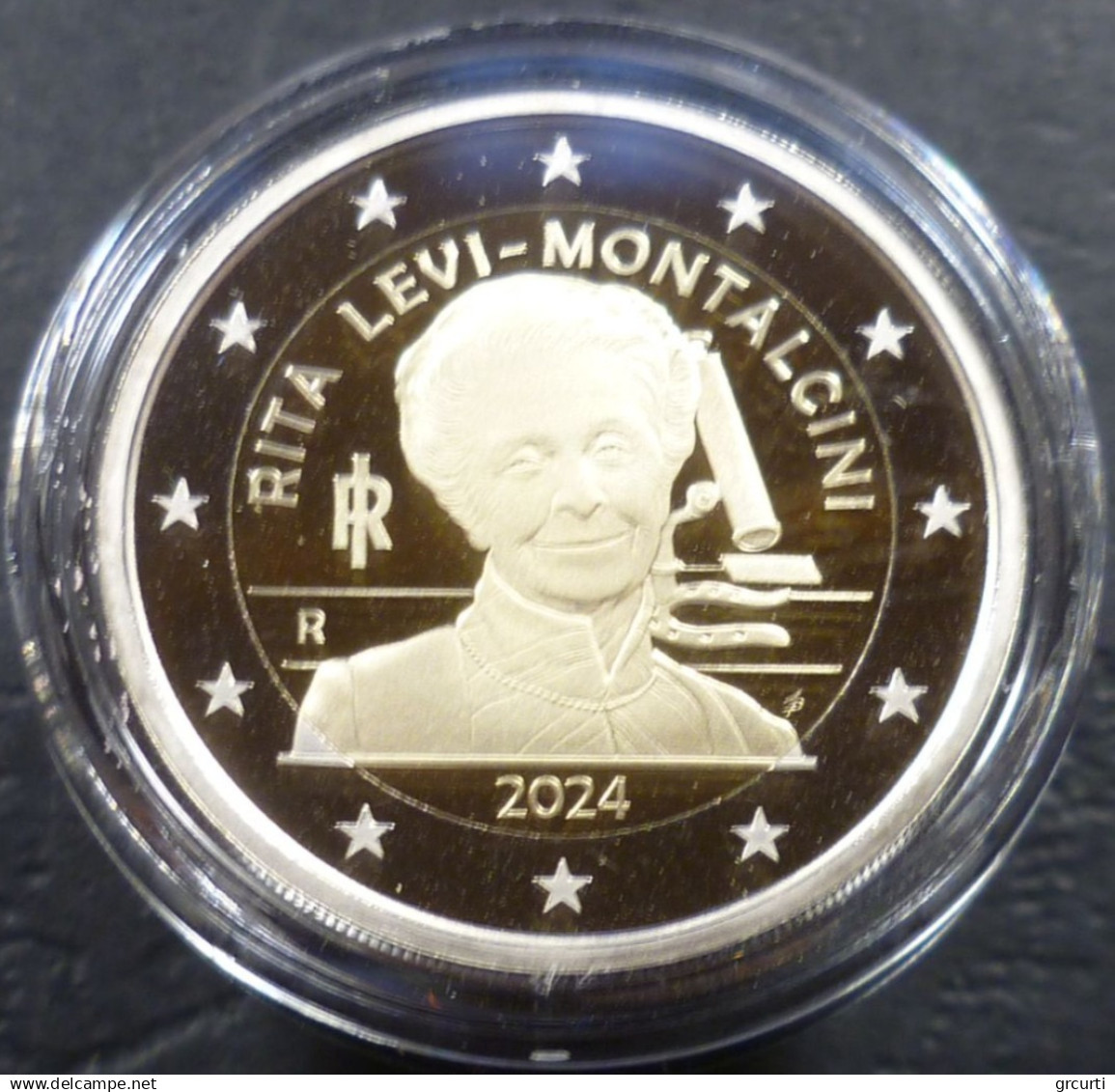 Italia - 2 Euro 2024 - Rita Levi-Montalcini - Fondo Specchio - Italia