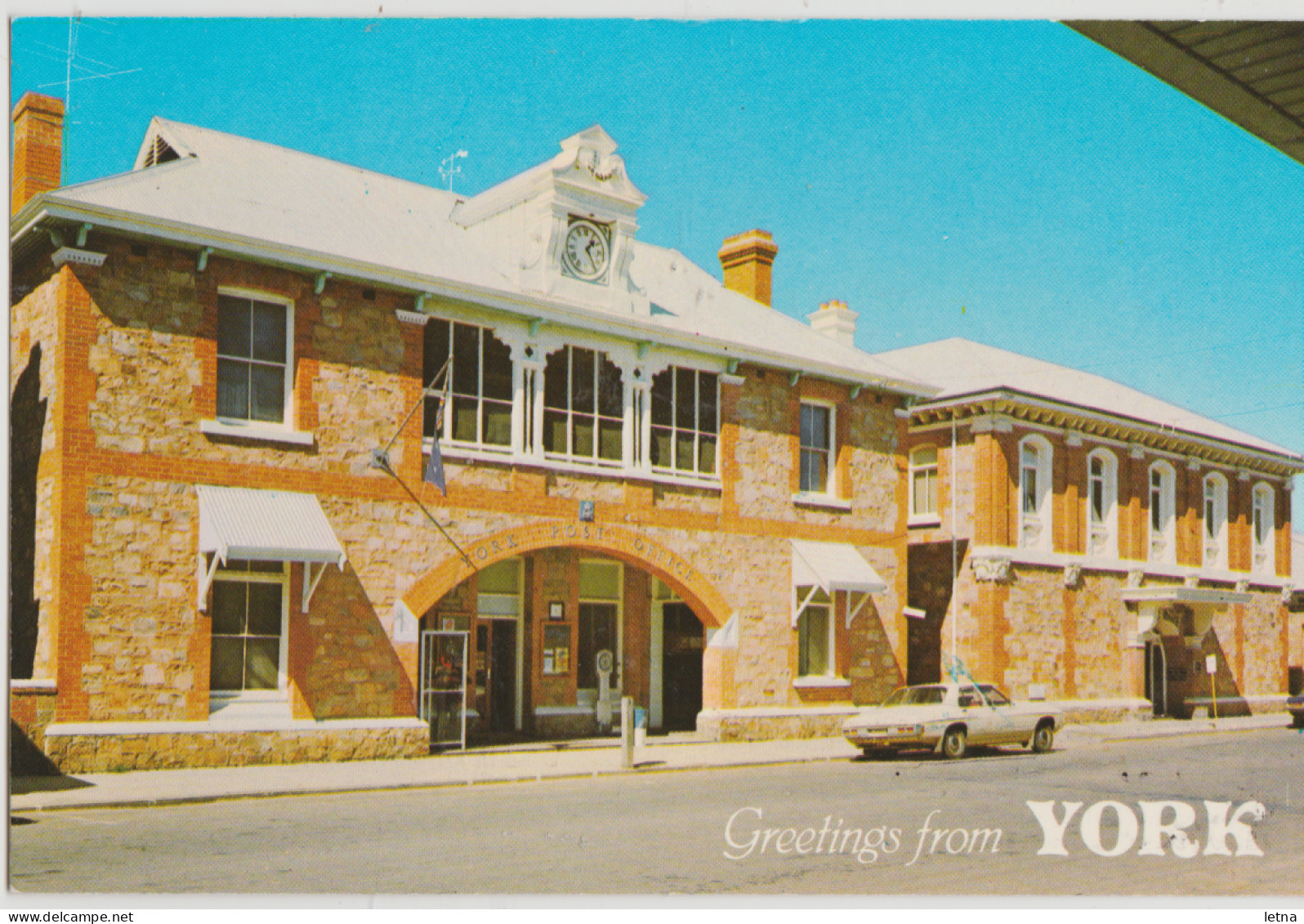 WESTERN AUSTRALIA WA Post Office Police Station YORK Aust Souvenirs YK2 Postcard C1970s - Otros & Sin Clasificación